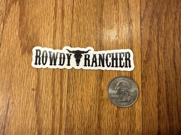 Rowdy Rancher Magnet - 3.22" x 0.75" - Image 2