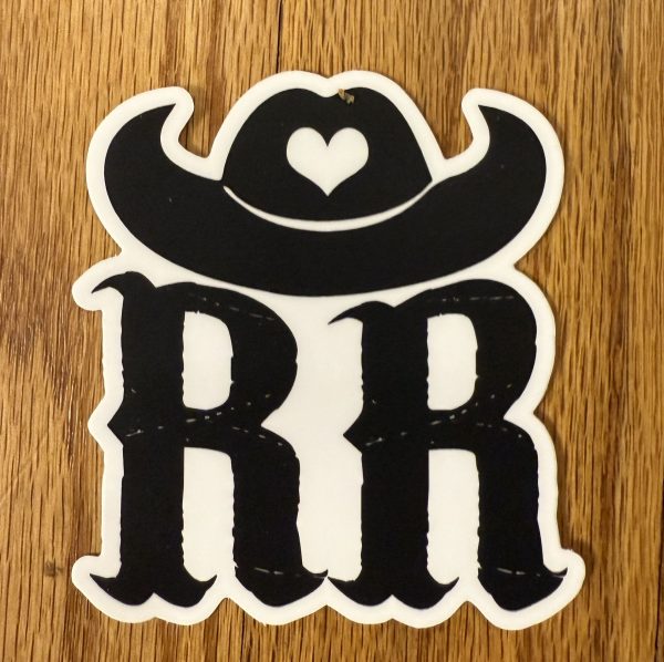 Rowdy Rancher RR Vinyl Sticker - 2.76"X3" - Image 2